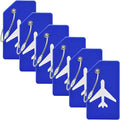 6 Pack Silicone Luggage Tag for Suitcases by MODENGKONGJIAN