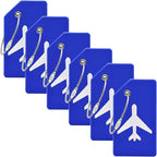 6 Pack Silicone Luggage Tag for Suitcases by MODENGKONGJIAN