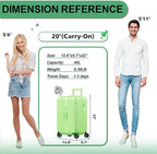Krute Carry on Luggage 20 Inch Suitcases - Image 3