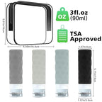 Travel Bottles for Toiletries, BPA Free Leak Proof Premium Silicone Bottles - Image 2