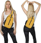 WATERFLY Crossbody Sling Backpack Sling Bag Travel Hiking Chest Bag Daypack - Image 6
