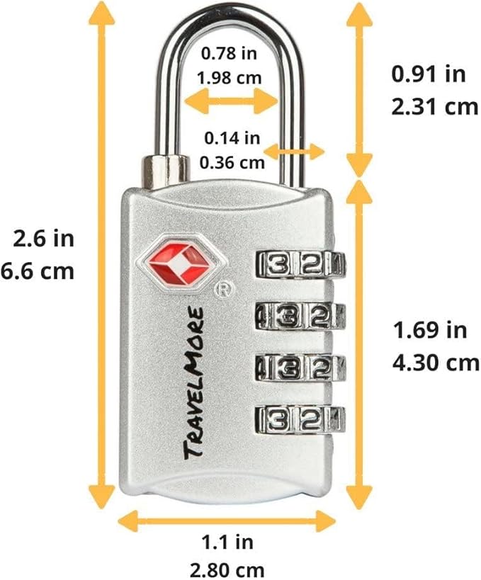 3 Pack TSA Luggage Locks with 4 Digit Combination – Heavy Duty Set Your Own - Image 5