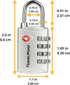 3 Pack TSA Luggage Locks with 4 Digit Combination – Heavy Duty Set Your Own - Image 5