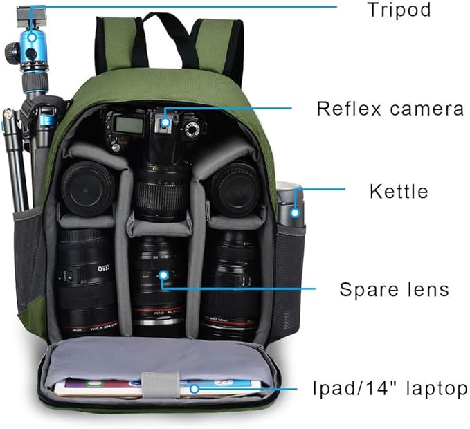 CADeN Camera Backpack Bag Professional - Image 3