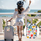 Luggage Tags for Suitcases (Abstract Doodles)