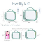 PACKISM TSA Approved Toiletry Bag, 2 Pack Clear Makeup Bags - Image 6