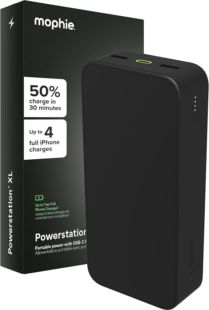 mophie Powerstation XL Power Bank 2023-20, 000 mAh Large Internal Battery by mophie