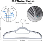 50-Pack Heavy-Duty Plastic Hangers - Image 2