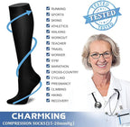 CHARMKING Compression Socks for Women & Men Circulation 15-20 mmHg is Best - Image 6