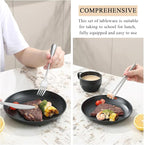 Camping Essentials Set, HOMQUEN Camping Plates and Bowls Set, Coffee Mug - Image 5