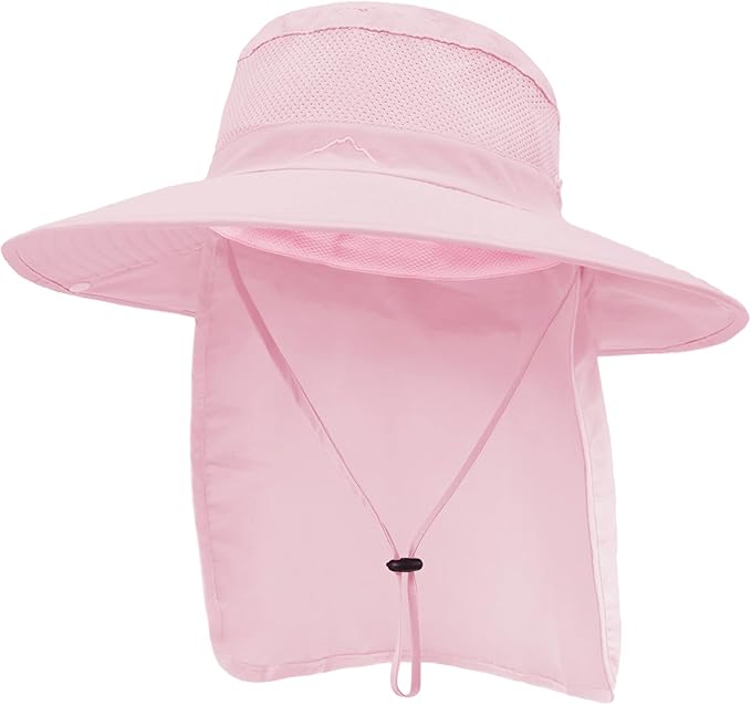 Outdoor Sun Hats with Stowable Neck Flap by Ruqizhi