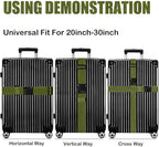 Luggage Straps for Suitcases TSA Approved-2 Pack Bright Personalized Luggage - Image 4