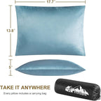 Ivellow Memory Foam Travel Pillow Compressible Camping Pillow - Image 5