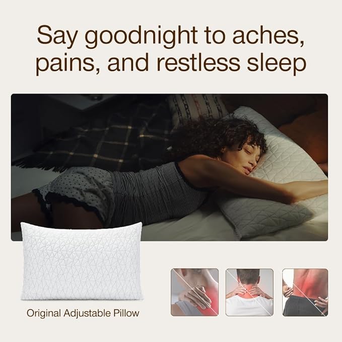 Coop Home Goods Original Adjustable Pillow, King Size Bed Pillows - Image 4
