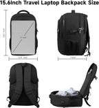 Lapsouno Laptop Backpack, Travel Laptop Backpack, Business Anti Theft Slim - Image 2