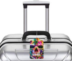 Artistic Skull Leather Luggage Tags - Image 5