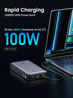 UGREEN Power Bank 25, 000mAh 145W Laptop Portable Charger, Nexode 3-Port USB C - Image 4