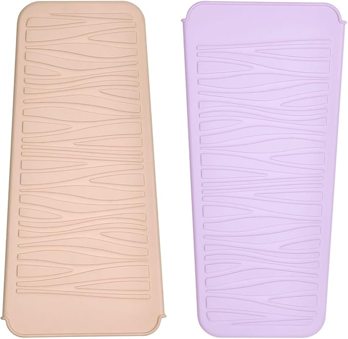 Silicone Heat Resistant Travel Mat Pouch for Hair Straightener, Crimping Iron, Curling Wand, Flat Iron, and Styling Tools