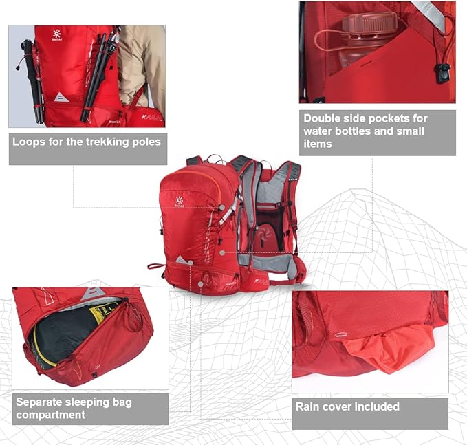 KAILAS Q-WIND II 28L Hiking Daypack Waterproof Lightweight Backpack - Image 5