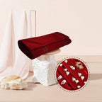 Velvet Travel Jewelry Case Roll Bag Organizer - Image 5
