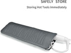 Silicone Heat Resistant Mat for Hair Iron, 11 x 5 inch, Grey, 1 Pack