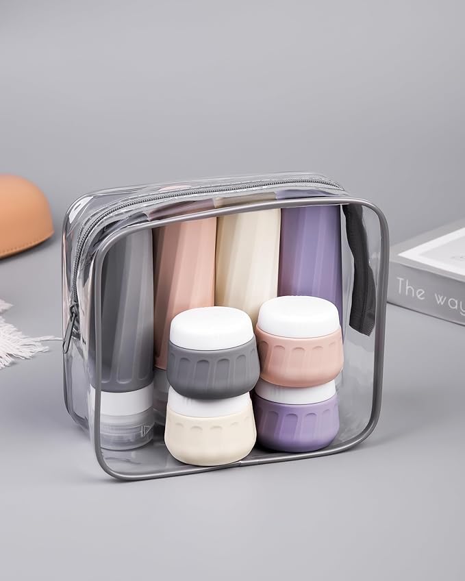 Travel Bottles for Toiletries 8 Pack, Travel Size Toiletries, Tsa Approved - Image 8