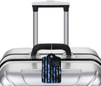 Set of 2 Luggage Tag for Suitcases Tie dye PU Leather Luggage Tag - Image 4