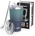 30 oz Tumbler Cup with Lids and Straws, 100% Leak-Proof, Cupholder Friendly by Pandaria