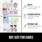 GORILLA GRIP Over the Door Shoe Organizer, 35 Large Breathable Mesh Pockets - Image 7