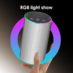 Waterless Essential Oil Diffuser, Battery Powered Mini Scent Air Machine, Aromatherapy Mist Diffuser for Home Room Car Office (Silver)