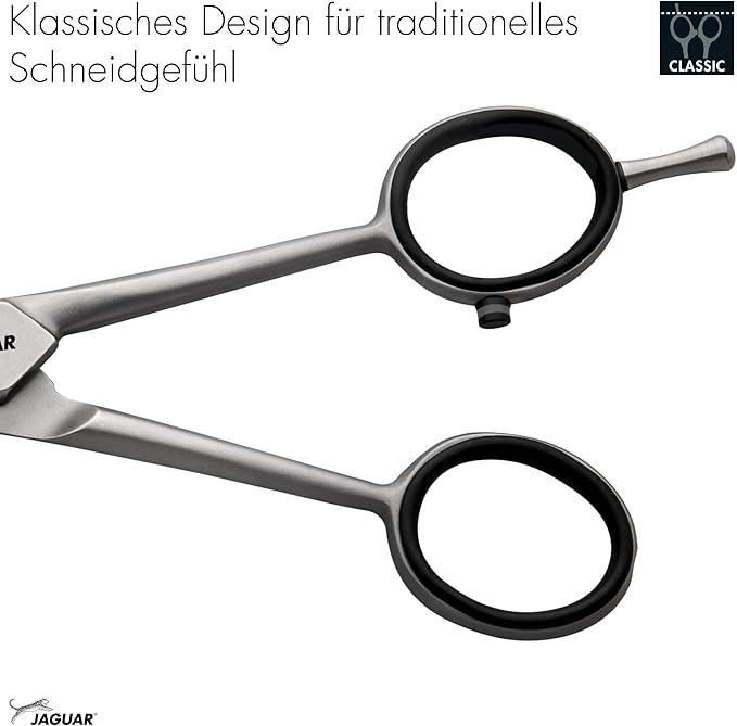 Jaguar Satin 30/30 Thinning and Texturizing Scissors, Right Handed Haircutting Shears, 6.0 Inch