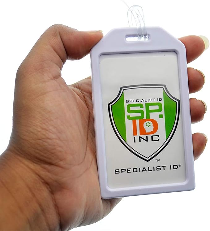 5 Pack - Premium Rigid Airline Luggage Tag Holders - Heavy Duty Hard Plastic - Image 4