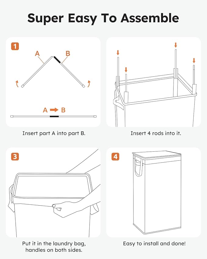 SOLEDI Slim Laundry Hamper - Image 7