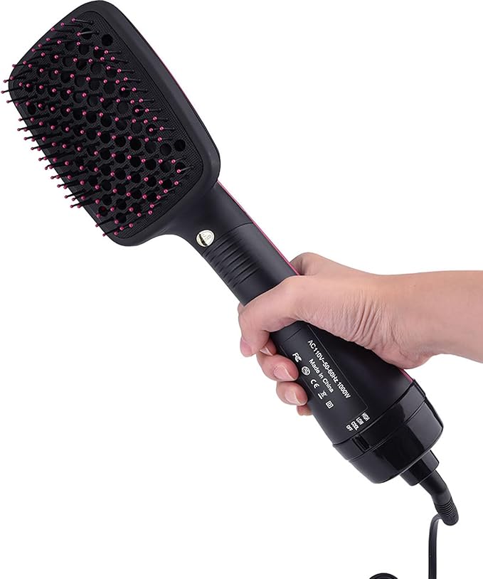 Blow Dryer Brush Straightener, Detangling Straightening Smoothing in One Step, Reduce Frizz More Shiny for Salon-Quality Smooth Straight Hair Dryer Brush