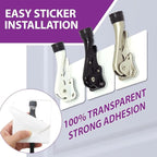Door Stopper with Adhesive Bracket Stickers, No Drilling or Tools Needed - Image 7