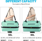 MIER Large Waterproof Duffel Bag Rolltop Dry Backpack Duffle Bags - Image 7