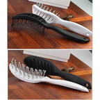 Guojiang Curved Vented Detangling Hair Brush Barber Hairdressing Fast Drying Detangling Curved Vent Brush
