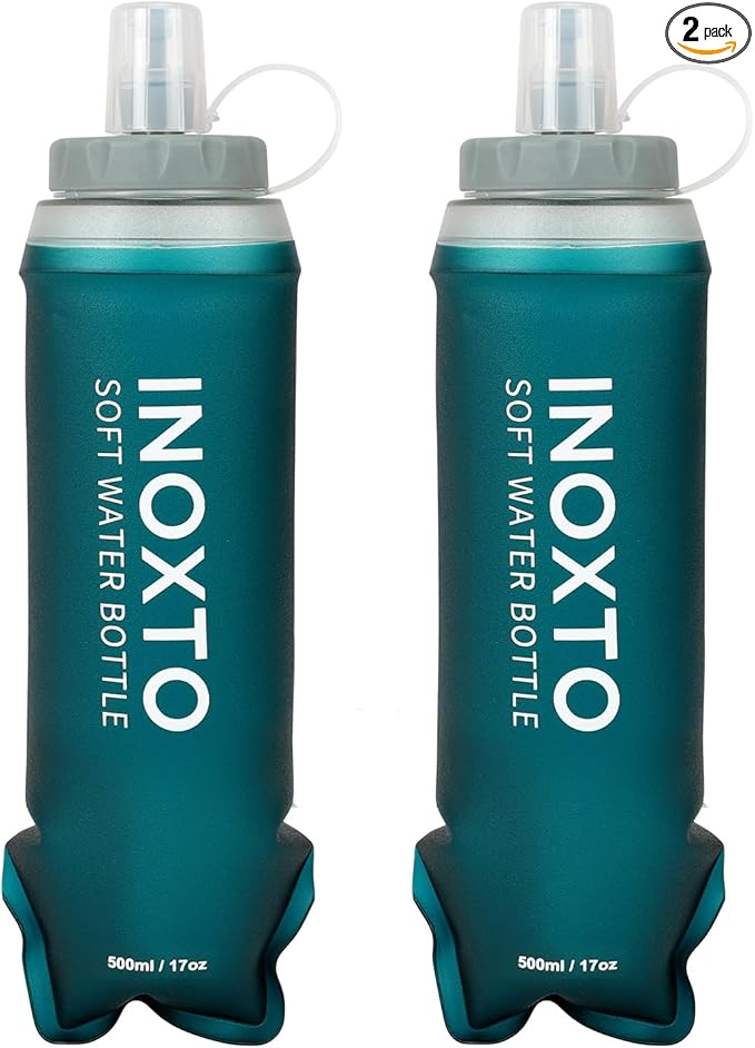 INOXTO Soft Flask, Collapsible Soft Water Bottles by INOXTO