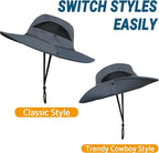 NPQQUAN Ponytail Sun Bucket Hats - Image 3