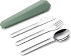 DEVICO Travel Utensils with Case, Reusable Camping Silverware Cutlery, 18/8 - Image 9