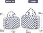 Narwey Travel Toiletry Bag for Women Large Hanging Makeup Bag Organizer - Image 2
