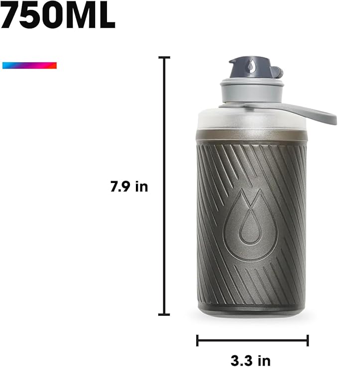 HydraPak Flux - Collapsible Backpacking Water Bottle - BPA Free, Ultra Light - Image 2