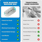 2 Pcs Shoe Washing Machine Bag Reusable Laundry Shoe Bag - Image 6