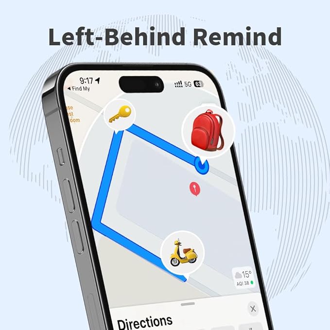 Smart Tag Tracker Works with Apple Find My, IP65 Waterproof and Replaceable - Image 8