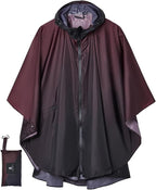 SaphiRose Rain Poncho Jacket Coat Hooded by SaphiRose