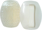 Detangler Hair Brush with Firm Bristles (4×3 in) – Dry & Wet Shampoo and Conditioner Scalp Massager for Deep Cleansing, Exfoliating & Dandruff Control. Multi-Use for Hair, Beard & Scalp (2PC Beige)