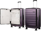 LUGGEX Checked Suitcase Top Opening, FLT Expandable Polycarbonate Hard Shell by LuggeXLUGGAGE