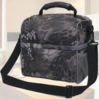FlowFly Double Layer Cooler Insulated Lunch Bag Adult Lunch Box Large Tote Bag - Image 7