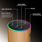 Waterless Essential Oil Diffuser, Battery Powered Mini Scent Air Machine, Aromatherapy Mist Diffuser for Home Room Car Office (Gold)