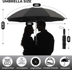 Compact Inverted Travel Umbrella, Automatic Open Close, 9-Rib 46 Inch Windproof - Image 4
